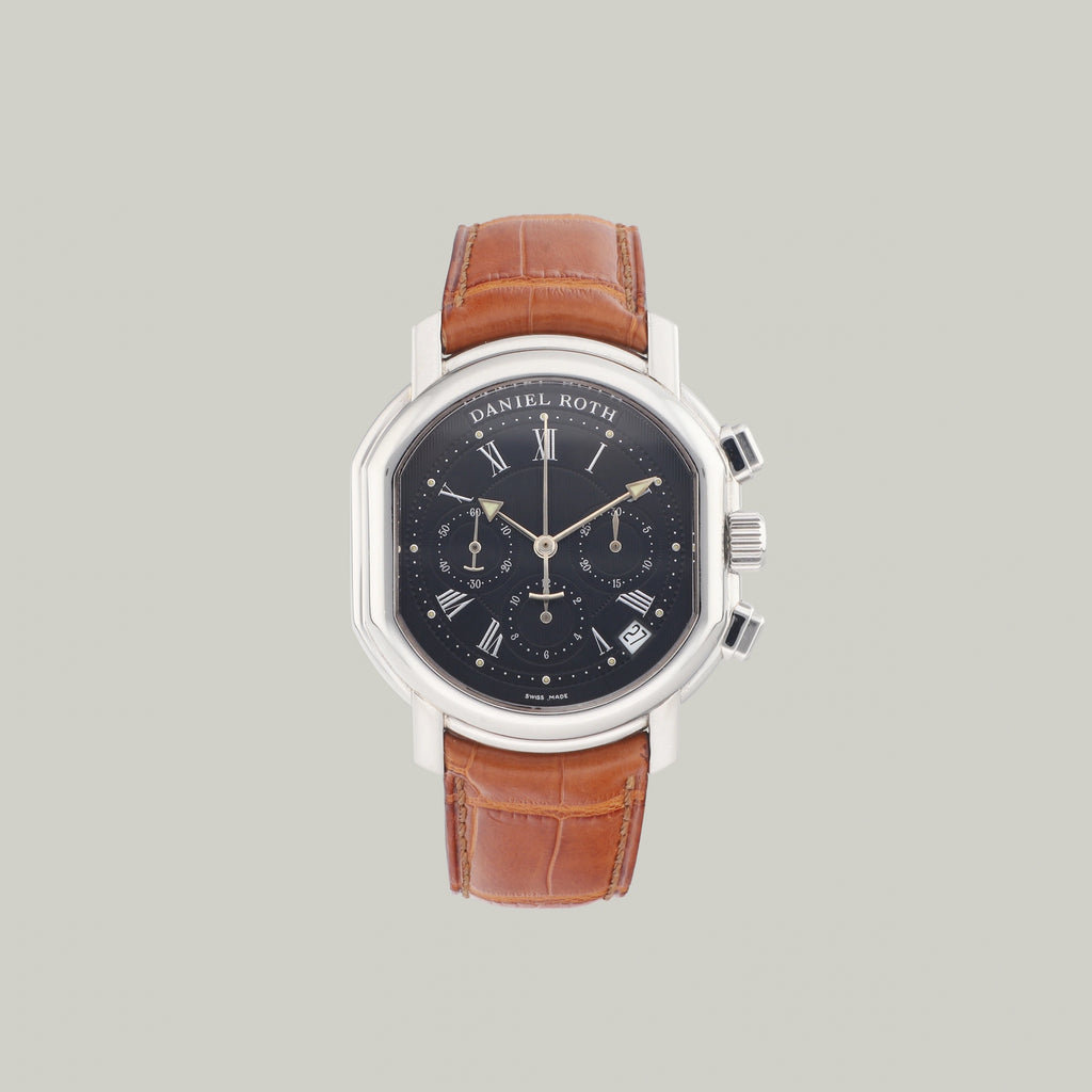 Daniel Roth Master Chronograph Ref. 247.X.10 stainless steel black dial