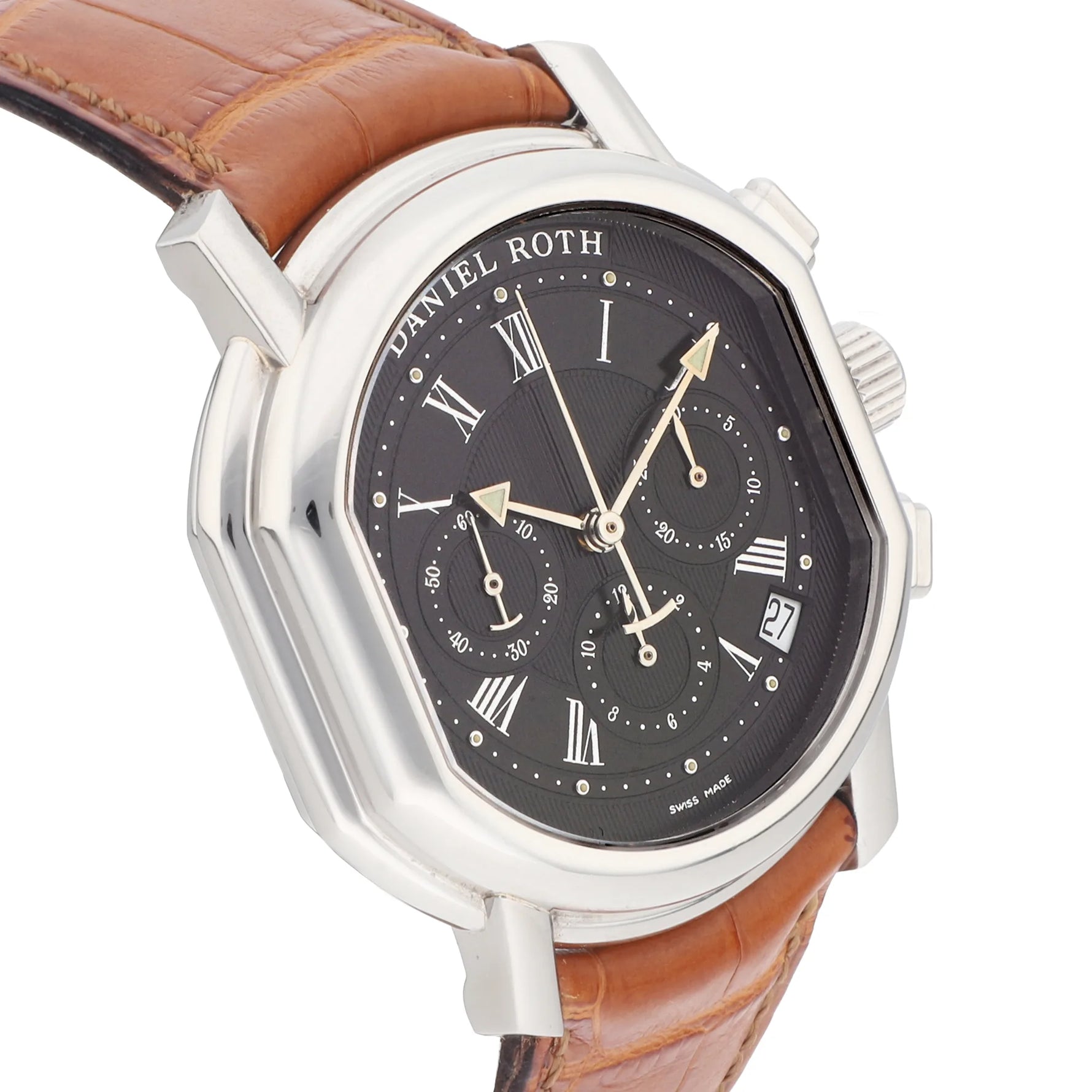 Daniel Roth Master Chronograph Ref. 247.X.10 stainless steel black dial