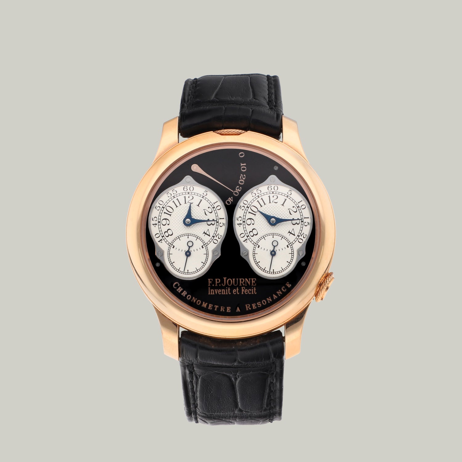 F.P.Journe Chronometre A Resonance Ref. RN Boutique Edition black dial rose gold