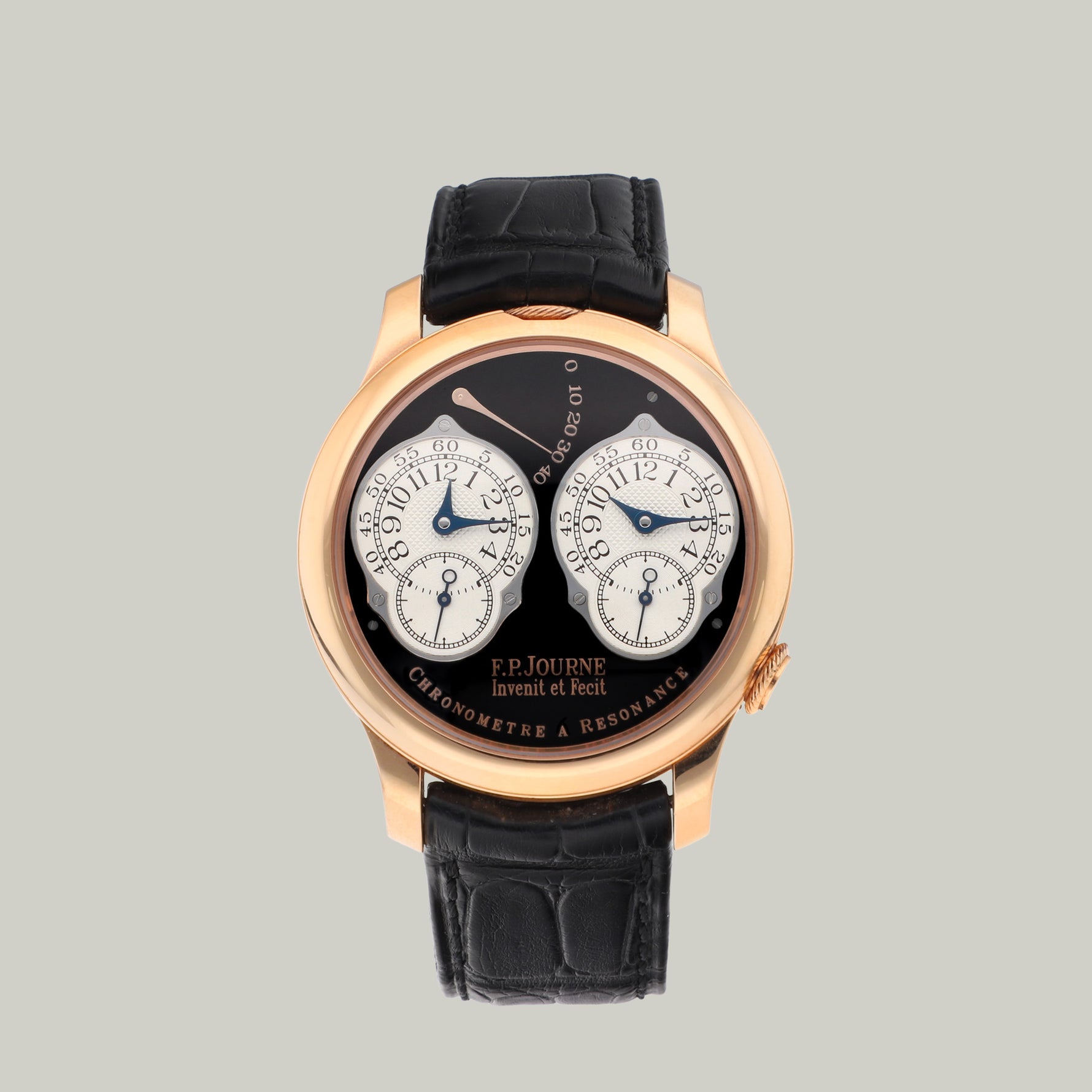 F.P.Journe Chronometre A Resonance Ref. RN Boutique Edition black dial rose gold