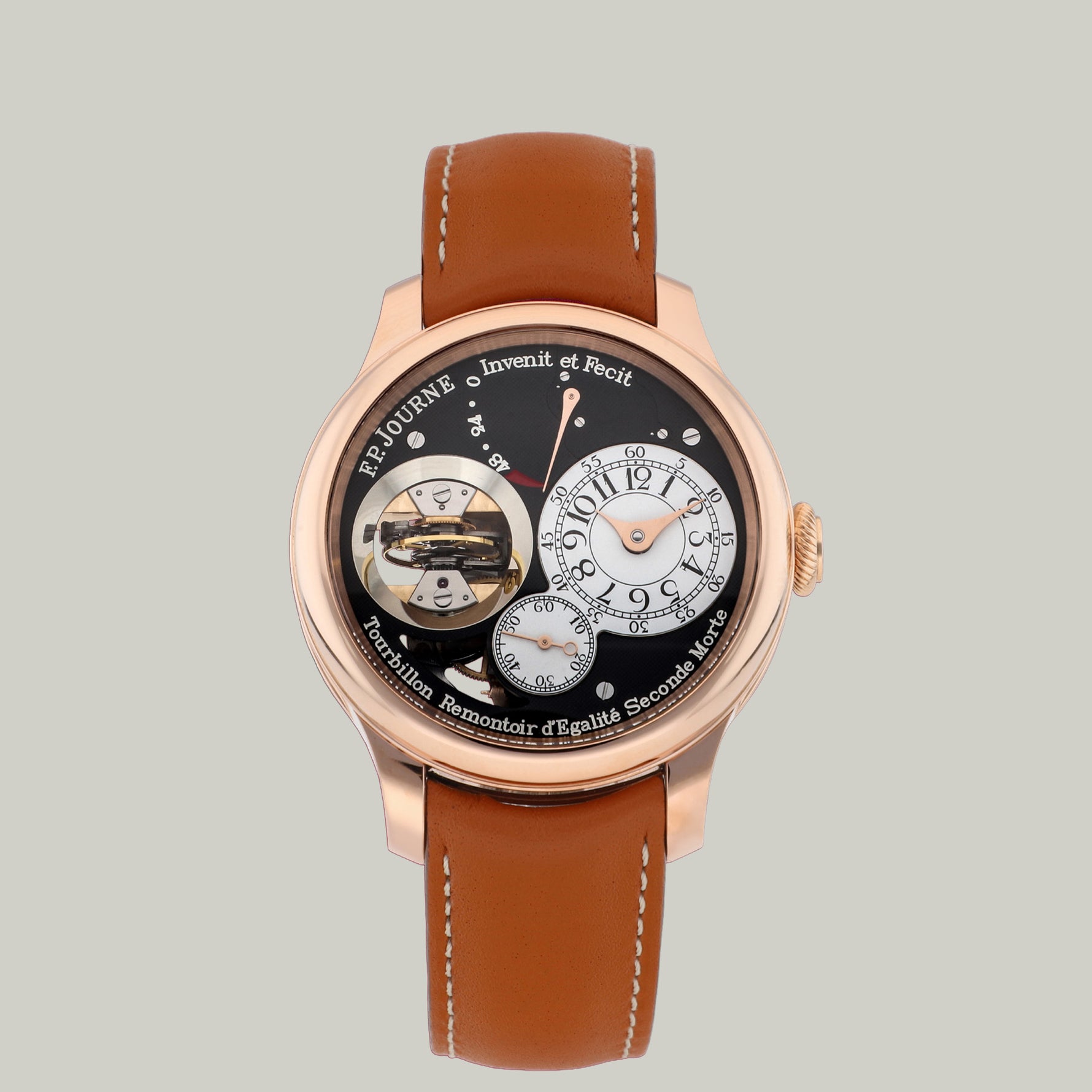 F.P.Journe Vertical Tourbillon Ref. TV Boutique Edition black dial rose gold