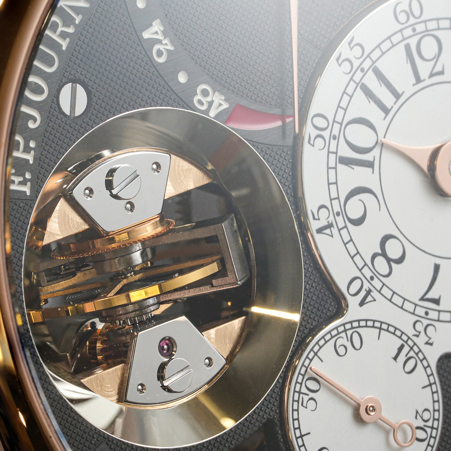 F.P.Journe Vertical Tourbillon Ref. TV Boutique Edition black dial rose gold