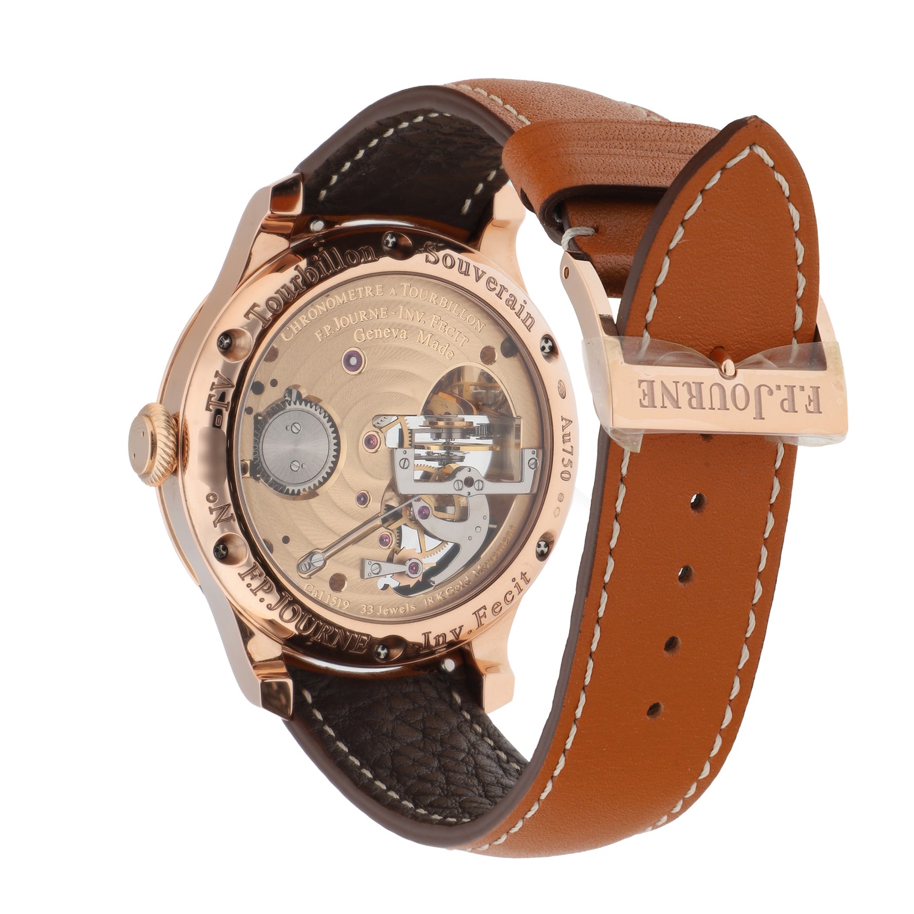 F.P.Journe Vertical Tourbillon Ref. TV Boutique Edition black dial rose gold