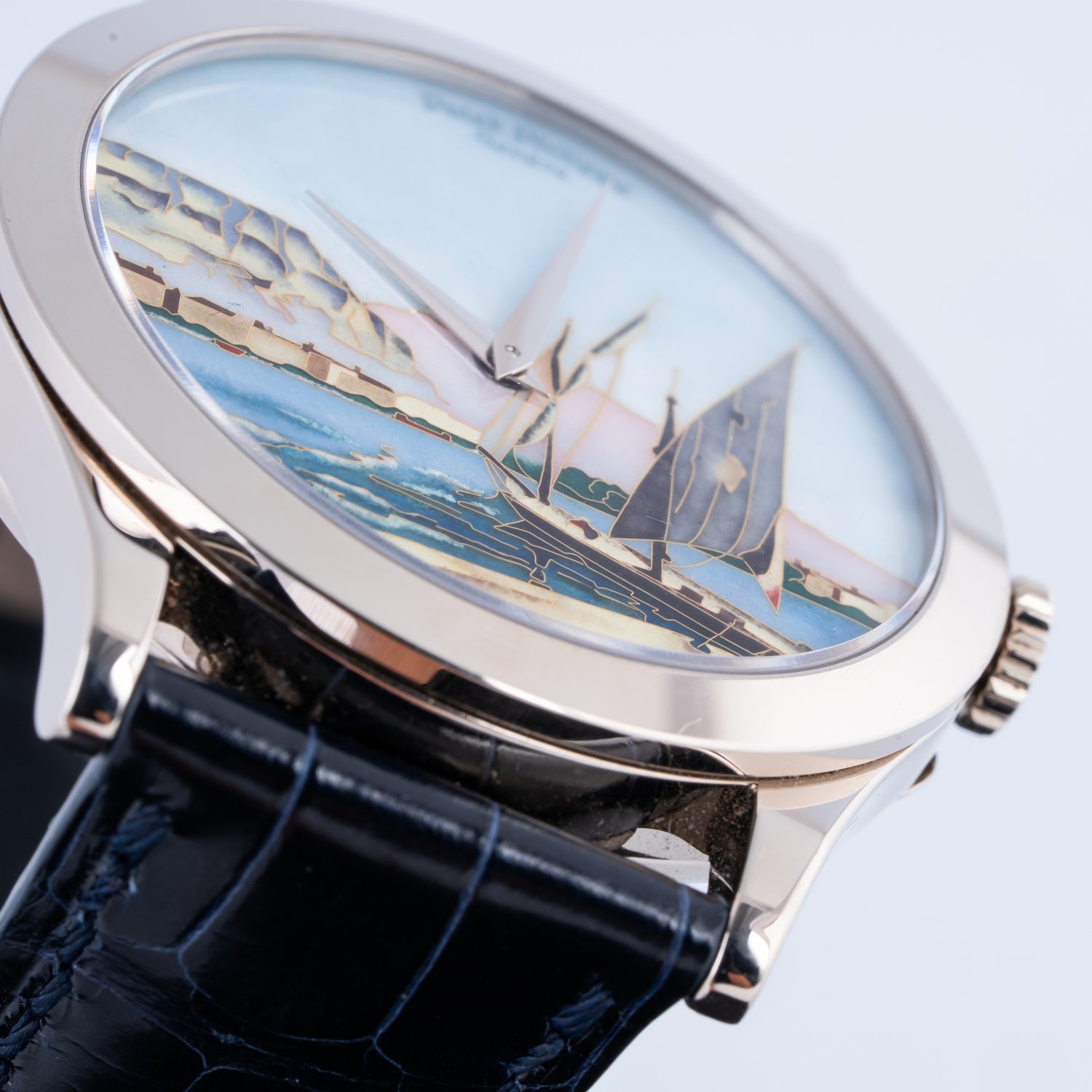 Calatrava Ref. 5089G-035 175th Anniversary "Lake Geneva Barques" by Anita Porchet