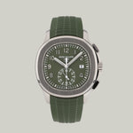 Patek Philippe Aquanaut Ref. 5968G-010 Double Signed Tiffany & Co. white gold green dial