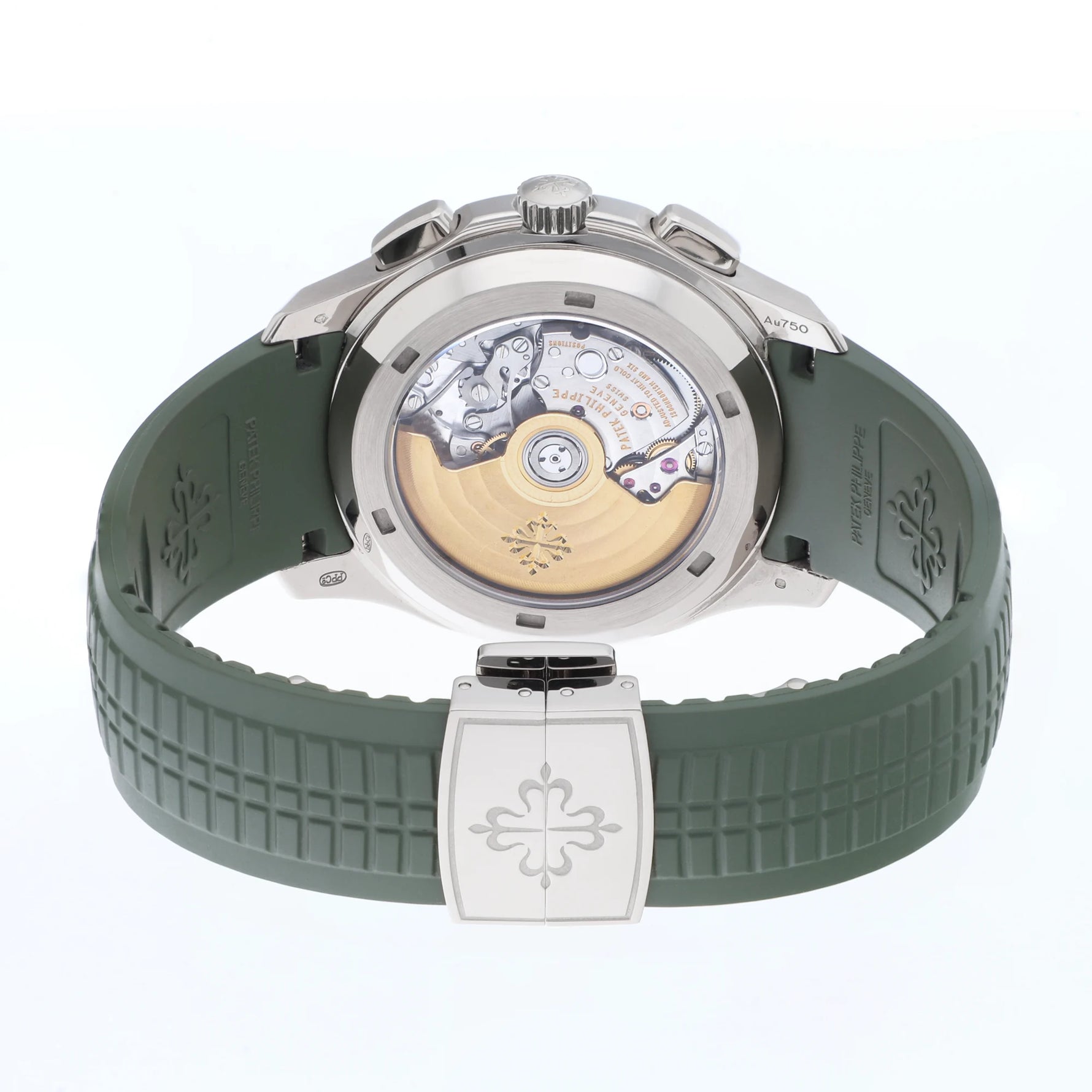 Patek Philippe Aquanaut Ref. 5968G-010 Double Signed Tiffany & Co. white gold green dial