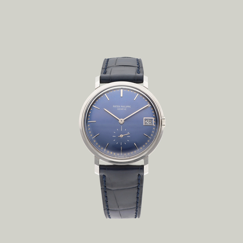 Patek Philippe Calatrava Ref. 3445G white gold blue dial