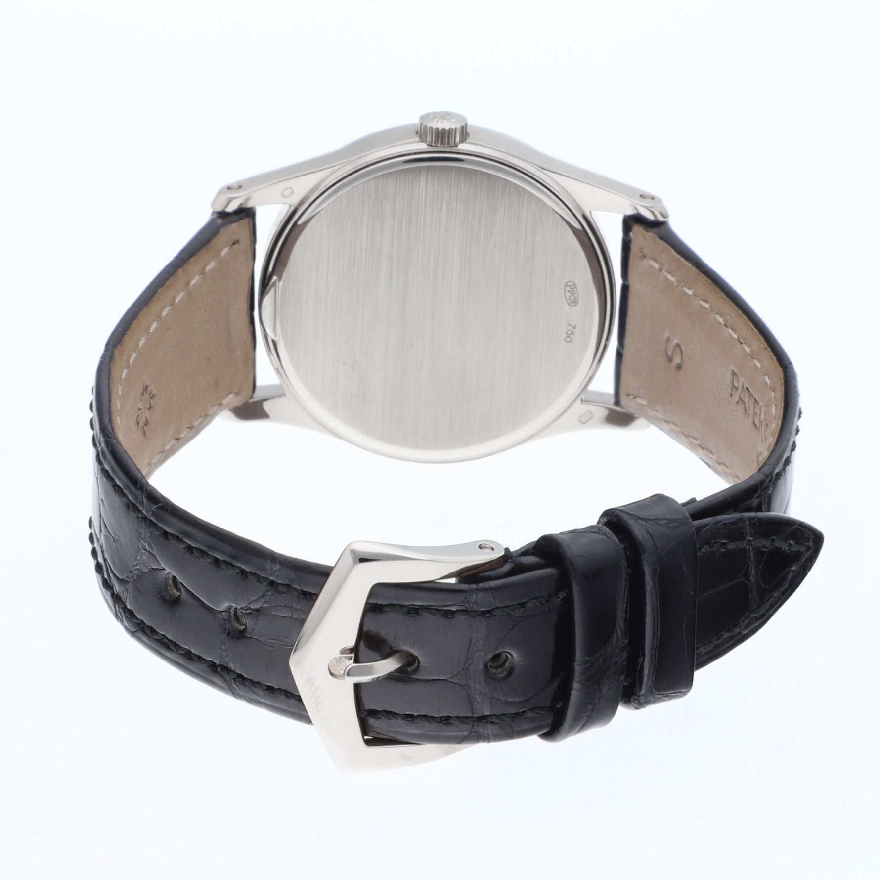 Patek Philippe Calatrava Ref. 3796G-018 white gold with diamond hour markers