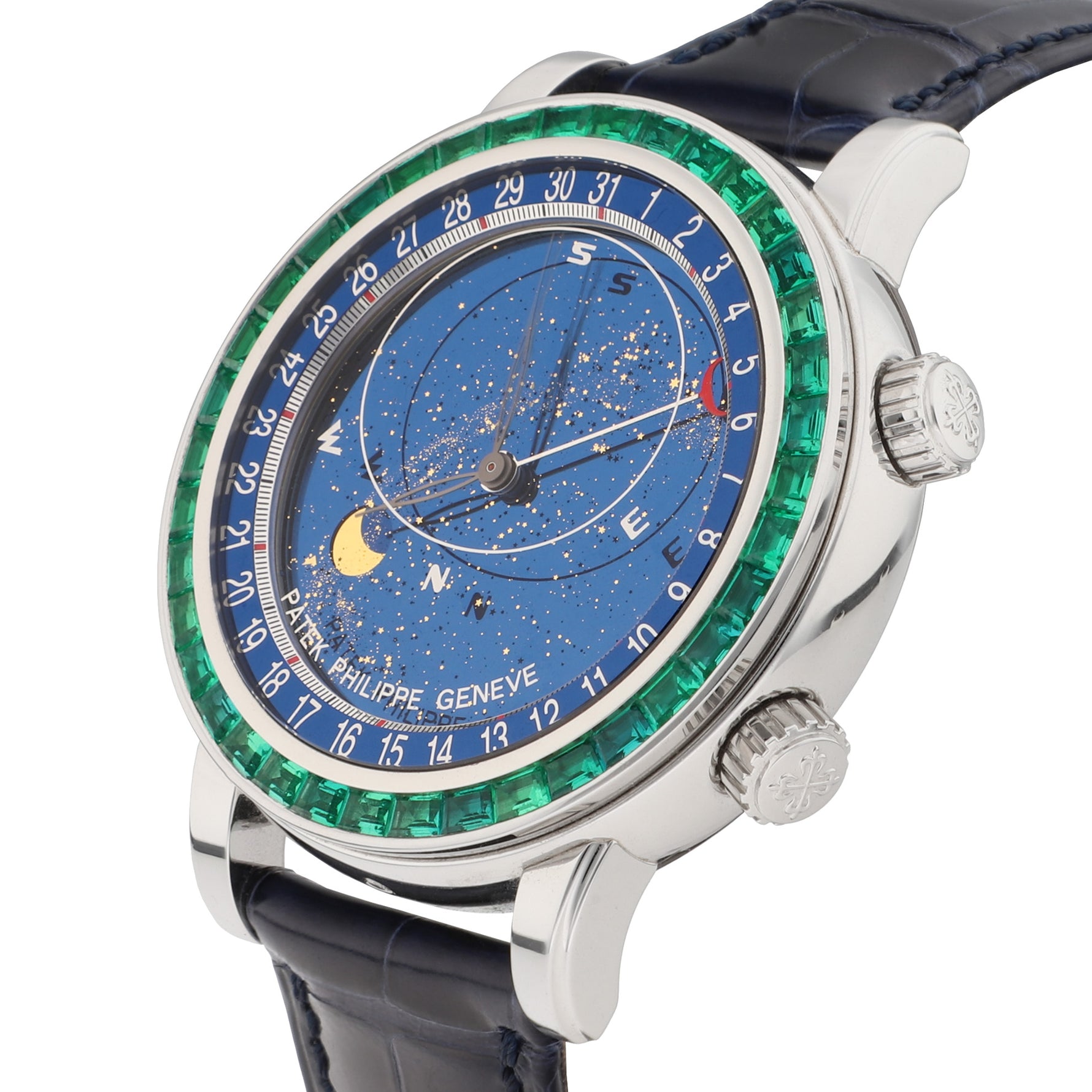 Patek Philippe Grand Complications Celestial Ref. 6104/13P-010 platinum and emeralds