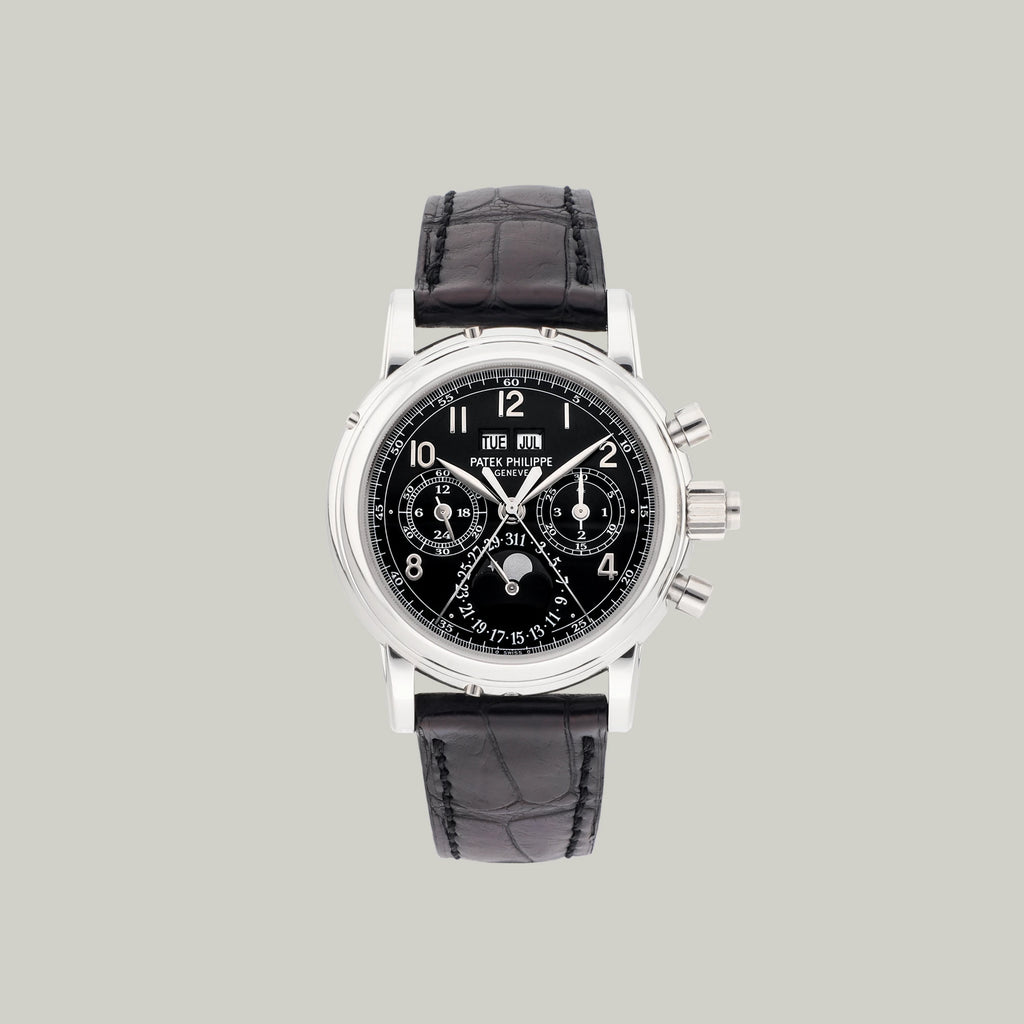 Patek Philippe Grand Complications Ref. 5004P-022 platinum black dial split-seconds chronograph