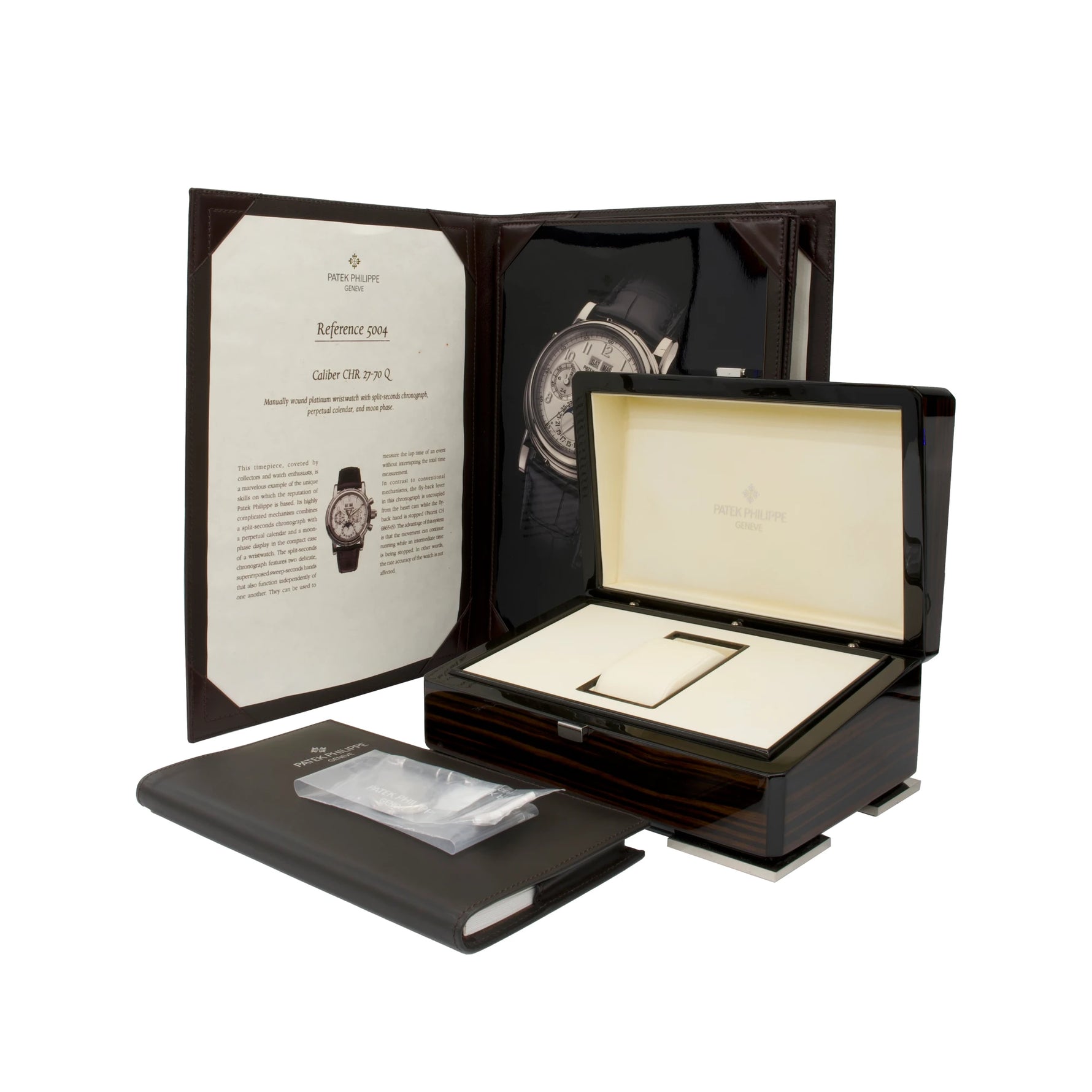 Patek Philippe Grand Complications Ref. 5004P-022 platinum black dial split-seconds chronograph