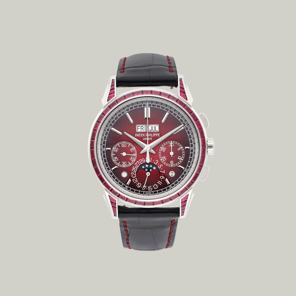 Patek Philippe Grand Complications Ref. 5271/12P-010 platinum with rubies and Lacquered red dial
