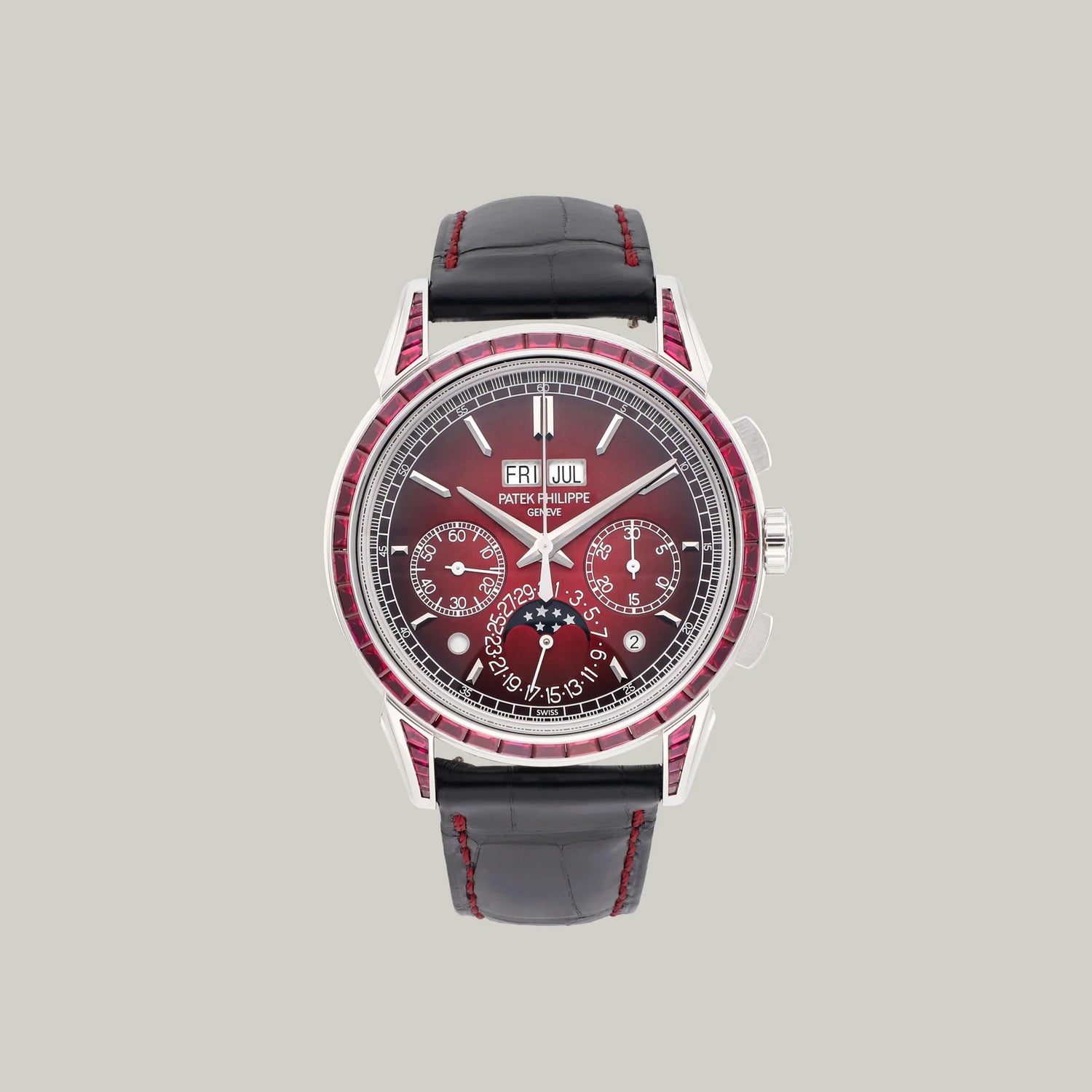 Patek Philippe Grand Complications Ref. 5271/12P-010 platinum with rubies and Lacquered red dial