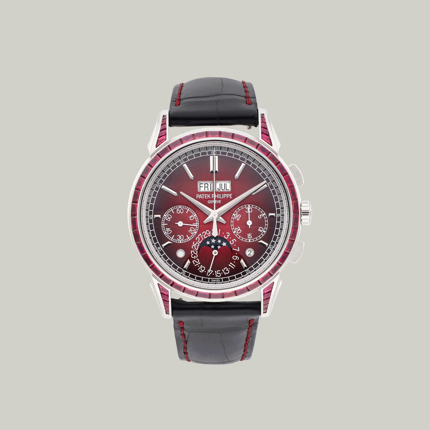 Patek Philippe Grand Complications Ref. 5271/12P-010 platinum with rubies and Lacquered red dial