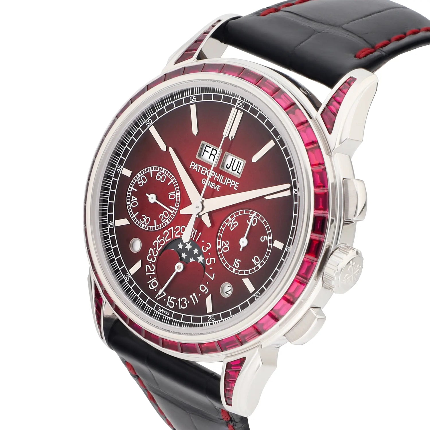 Patek Philippe Grand Complications Ref. 5271/12P-010 platinum with rubies and Lacquered red dial