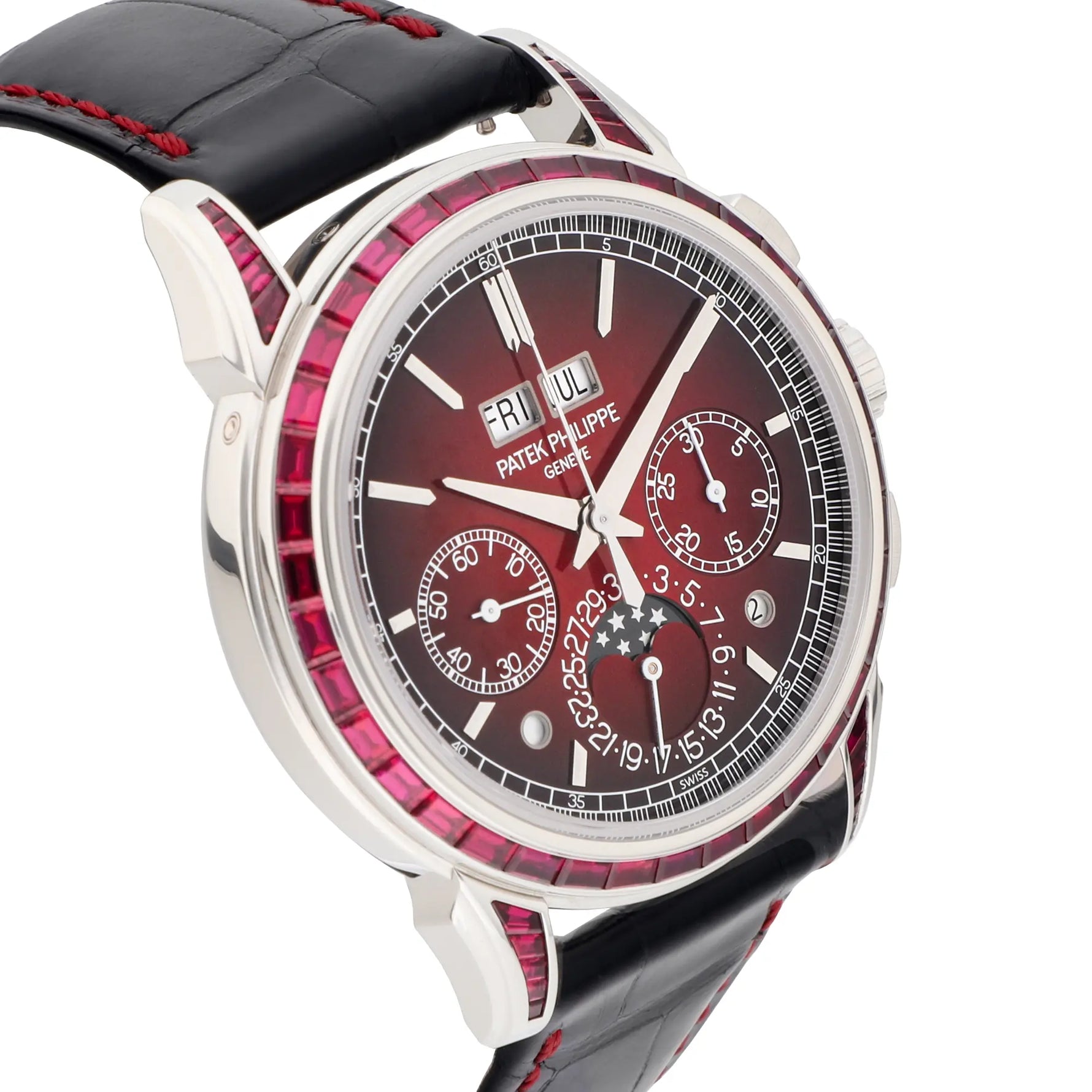 Patek Philippe Grand Complications Ref. 5271/12P-010 platinum with rubies and Lacquered red dial