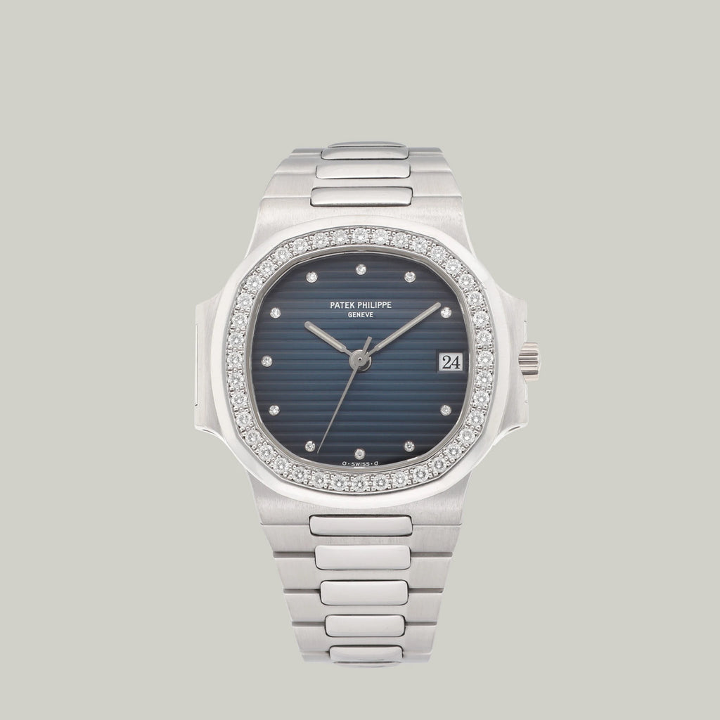 Patek Philippe Nautilus Ref. 3800/3 diamond-set bezel from 1991