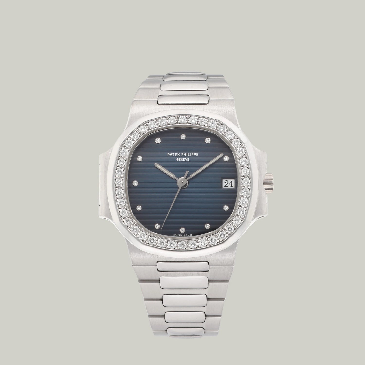 Patek Philippe Nautilus Ref. 3800/3 diamond-set bezel from 1991