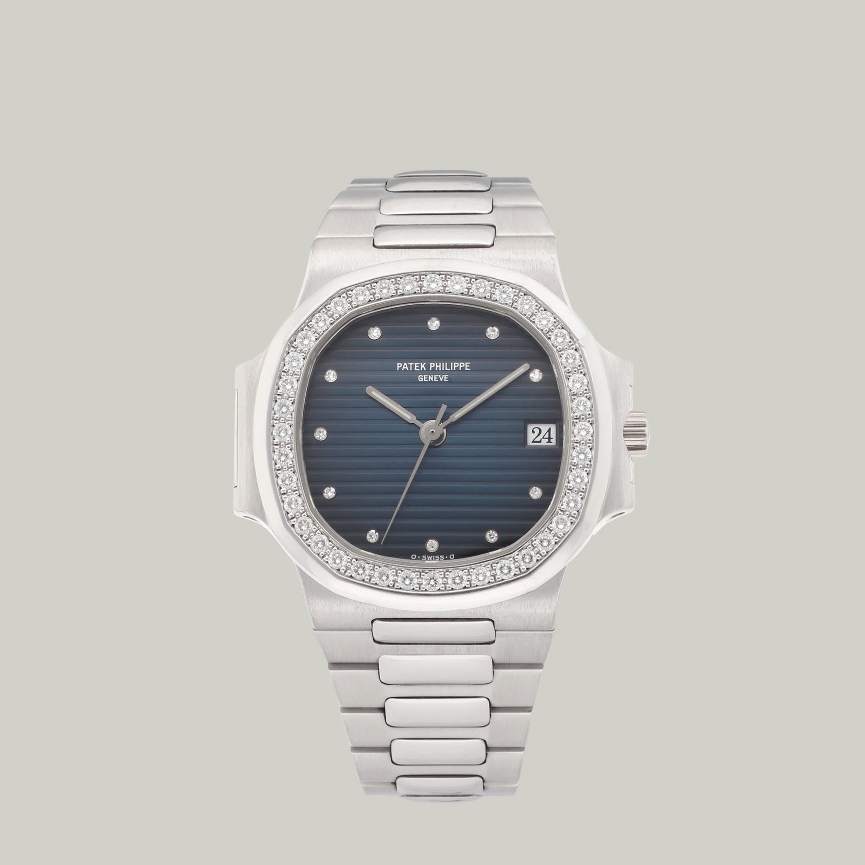 Patek Philippe Nautilus Ref. 3800/3 diamond-set bezel from 1991