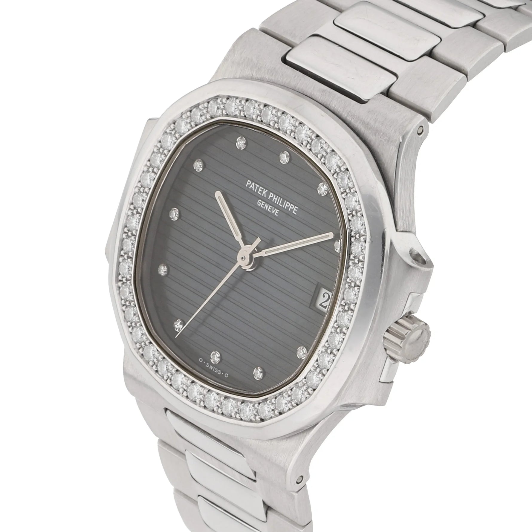 Patek Philippe Nautilus Ref. 3800/3 diamond-set bezel from 1991