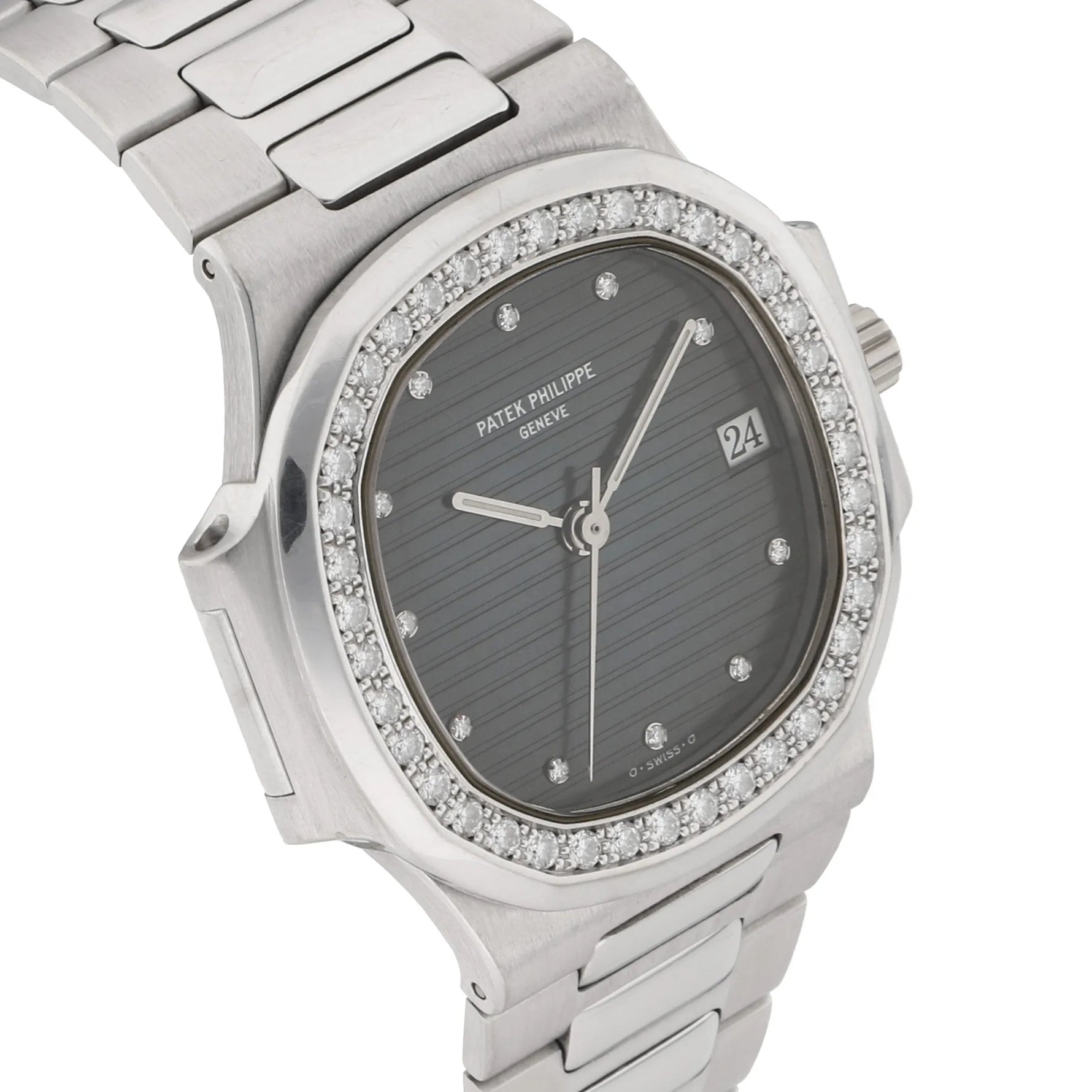 Patek Philippe Nautilus Ref. 3800/3 diamond-set bezel from 1991