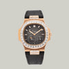 Patek Philippe Nautilus Ref. 5724R-001 Double Signed Tiffany & Co. rose gold brown dial diamond bezel