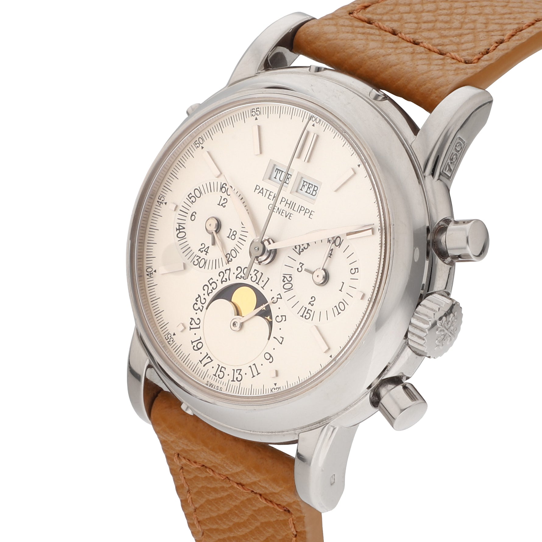 Patek Philippe Perpetual Calendar Chronograph Ref. 3970EG white gold silver dial