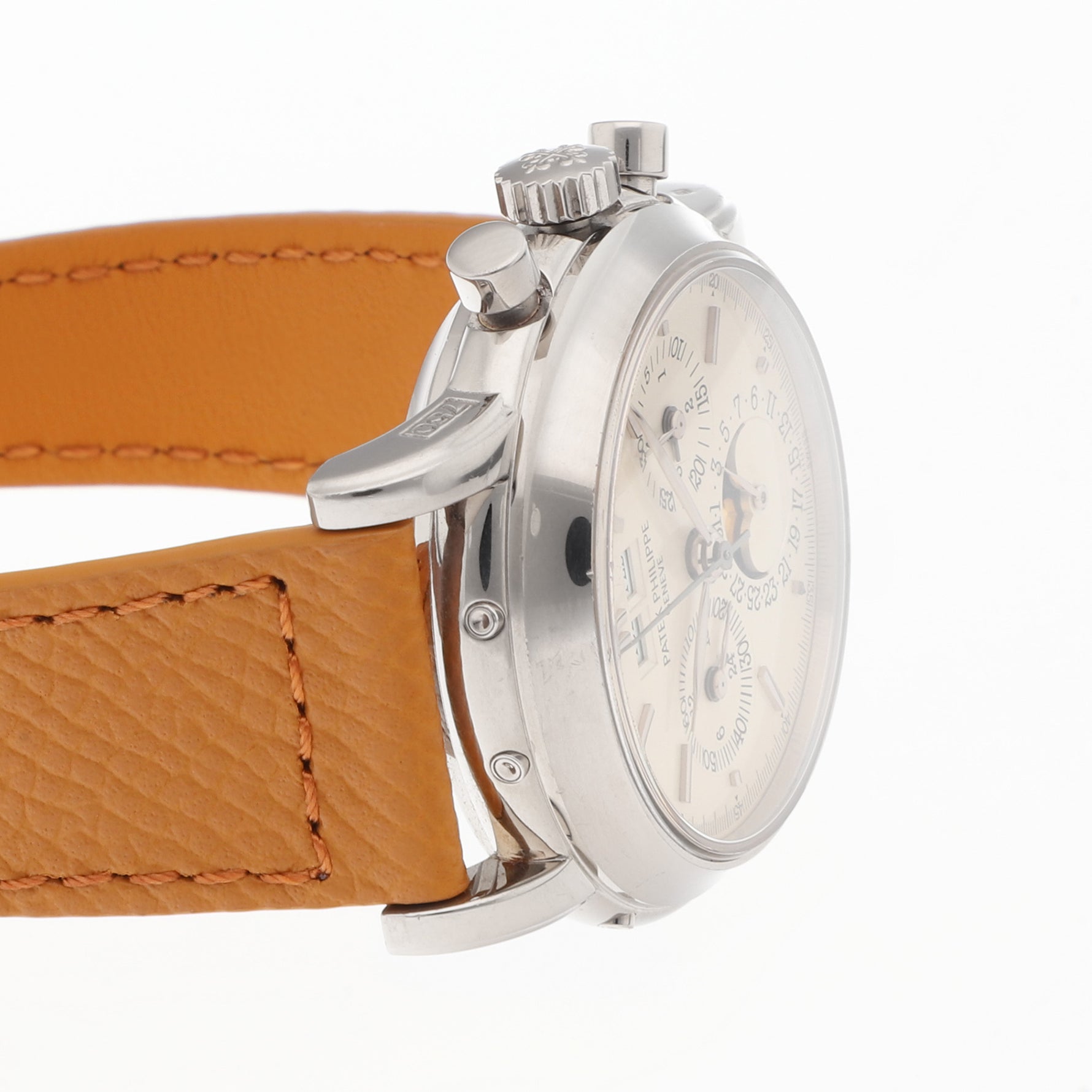 Patek Philippe Perpetual Calendar Chronograph Ref. 3970EG white gold silver dial