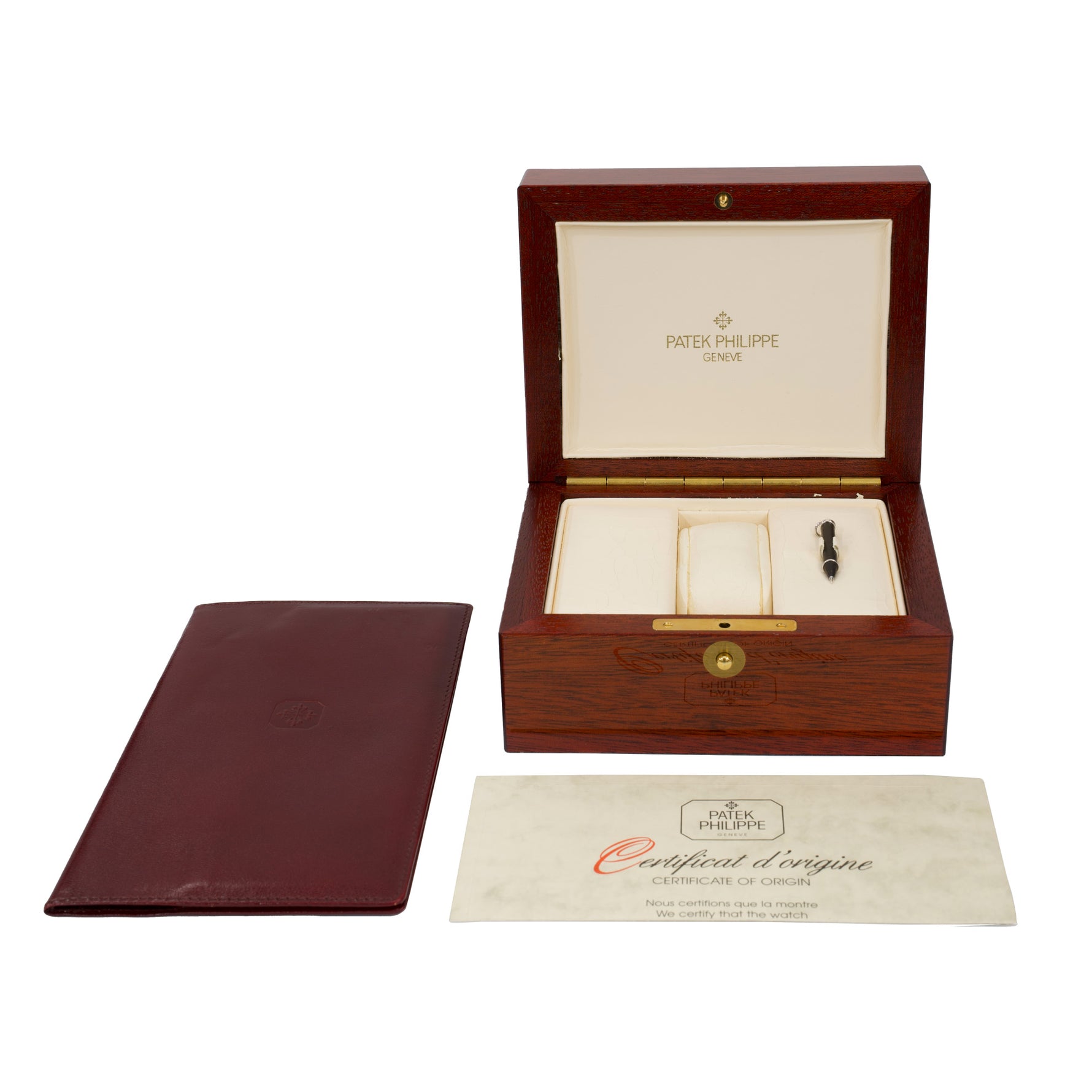 Patek Philippe Perpetual Calendar Chronograph Ref. 3970EG white gold silver dial set