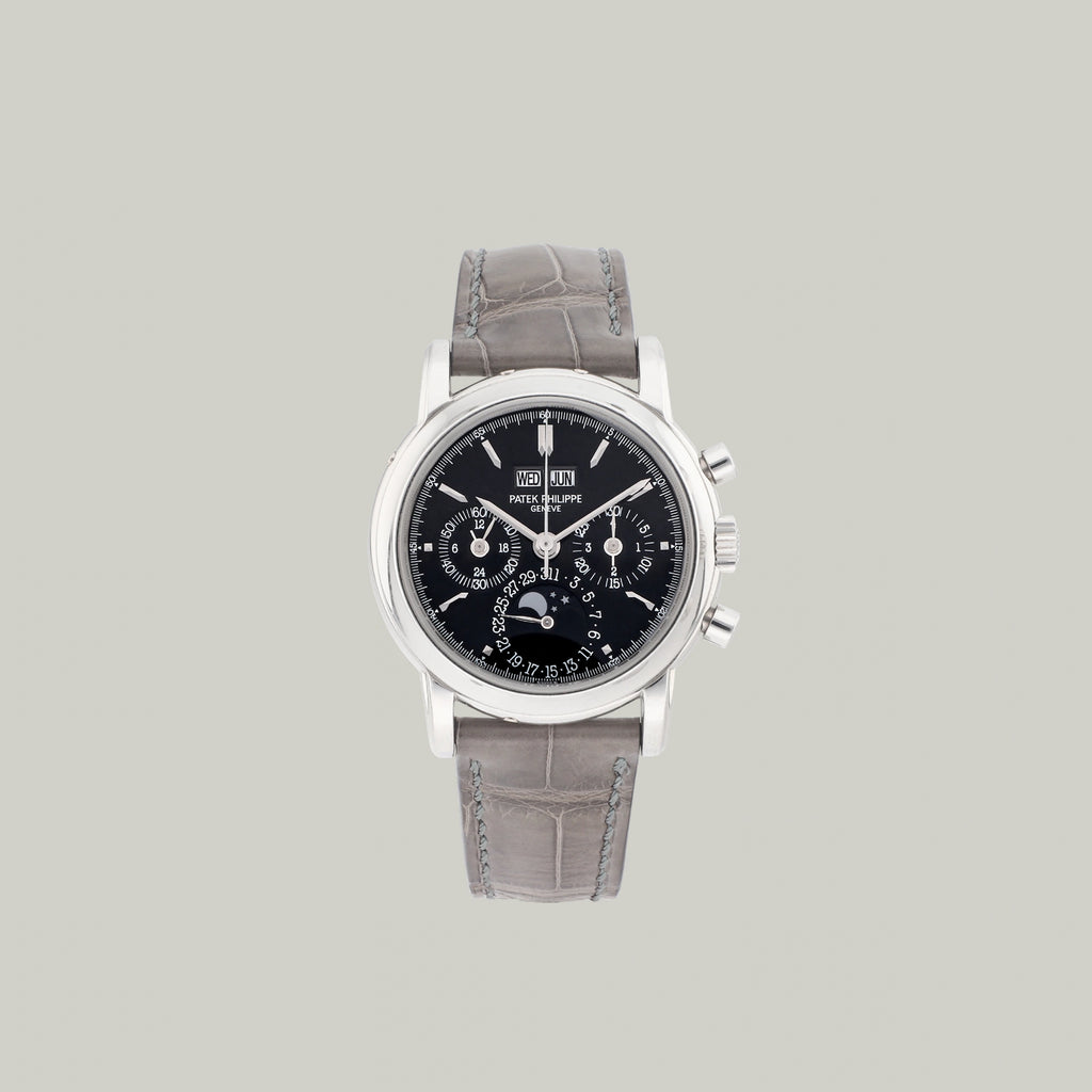 Patek Philippe Perpetual Calendar Chronograph Ref. 3970EP platinum black dial
