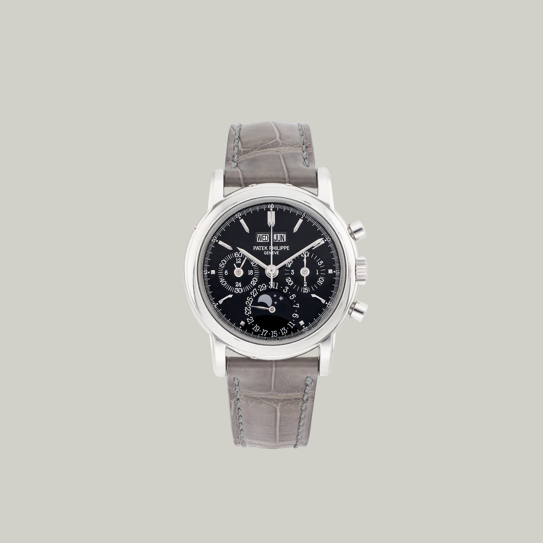 Patek Philippe Perpetual Calendar Chronograph Ref. 3970EP platinum black dial