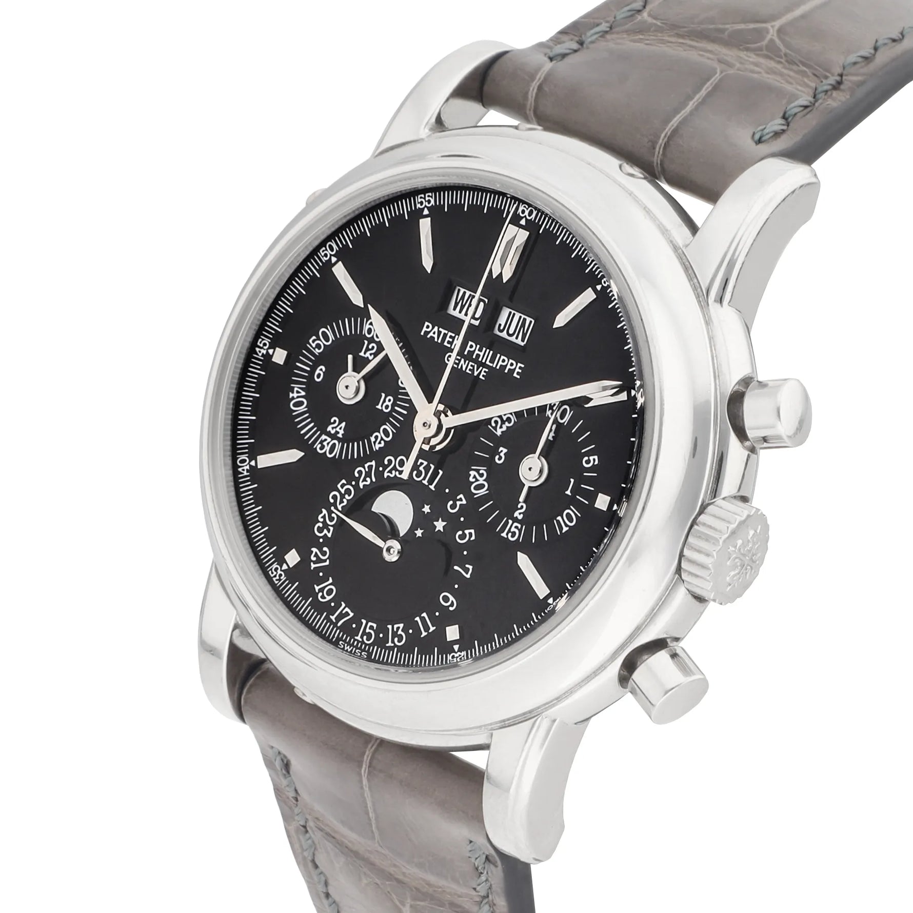 Patek Philippe Perpetual Calendar Chronograph Ref. 3970EP platinum black dial