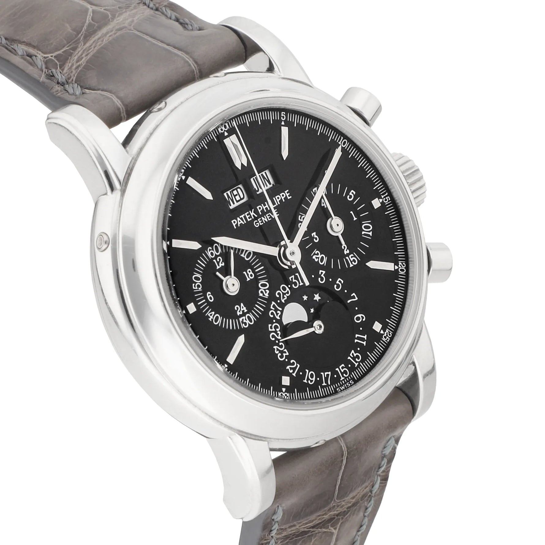 Patek Philippe Perpetual Calendar Chronograph Ref. 3970EP platinum black dial