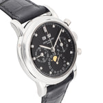 Patek Philippe Perpetual Calendar Chronograph Ref. 3970EP Diamond-Set Indexes platinum black dial