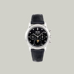 Patek Philippe Perpetual Calendar Chronograph Ref. 3970EP Diamond-Set Indexes platinum black dial