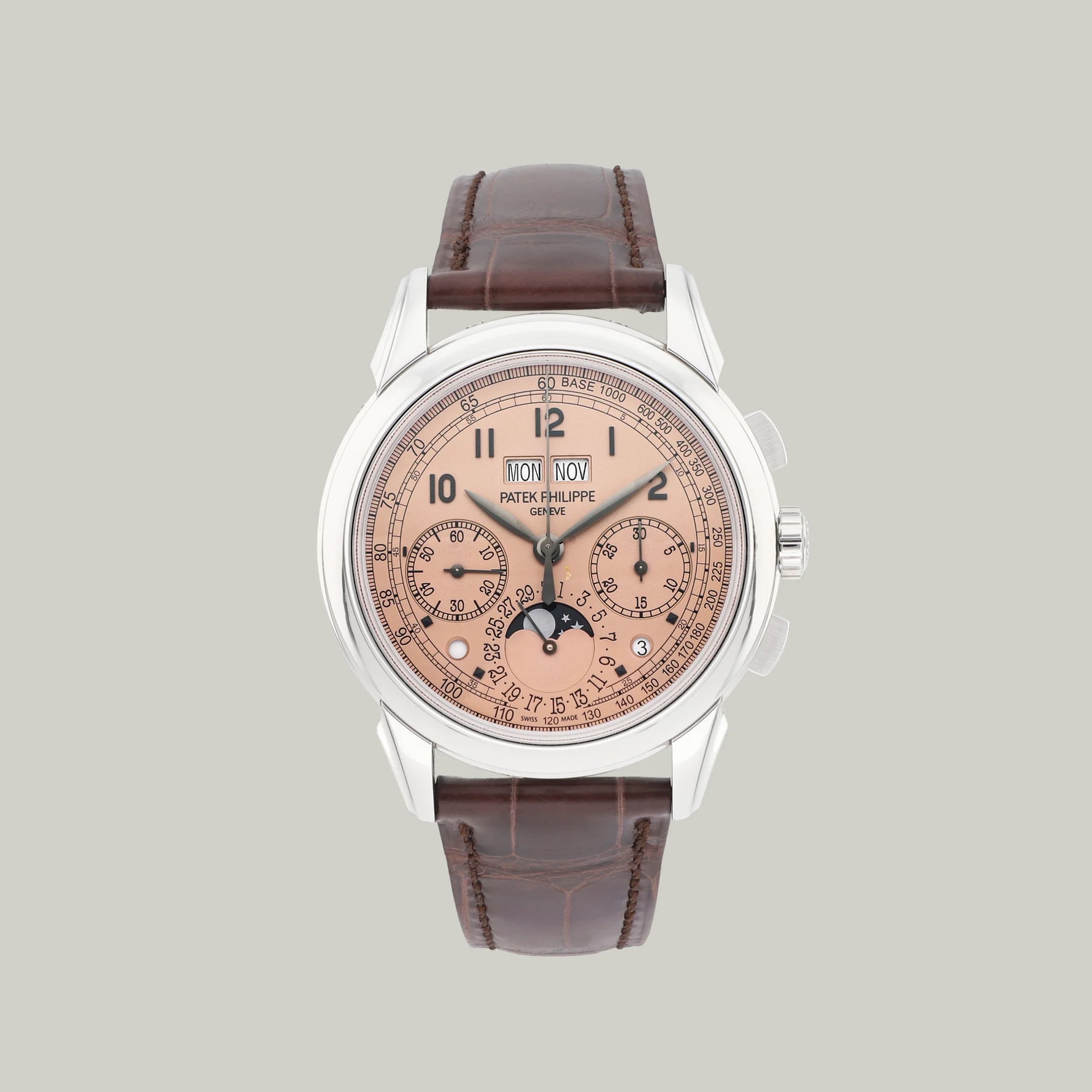 Patek Philippe Perpetual Calendar Chronograph Ref. 5270P Salmon dial platinum 