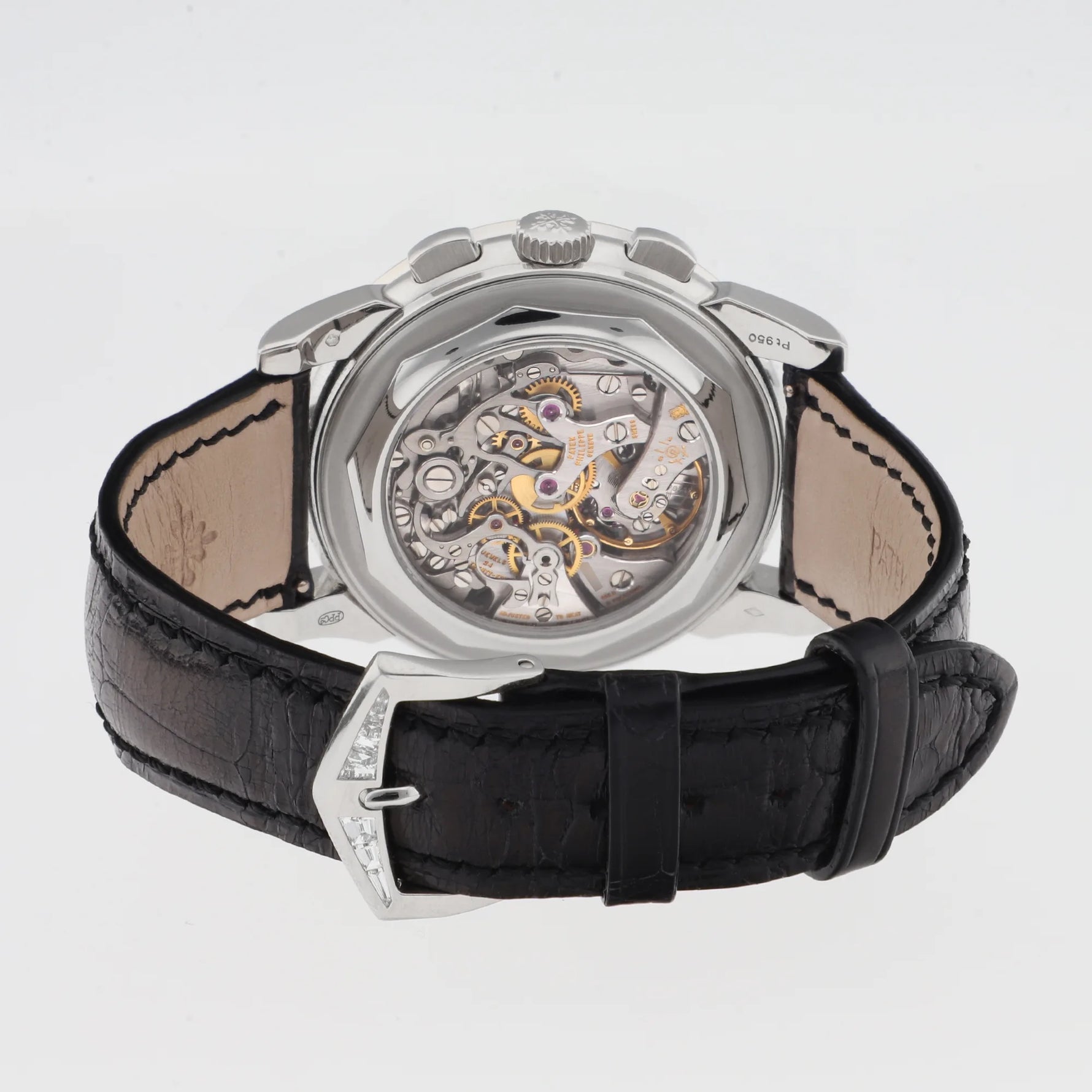 Patek Philippe Perpetual Calendar Chronograph Ref. 5971P-001 Diamond Set platinum black dial