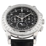 Patek Philippe Perpetual Calendar Chronograph Ref. 5971P-001 Diamond Set platinum black dial