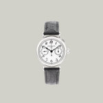 Patek Philippe Single Button Split Seconds Chronograph Ref. 5959P-001 white lacquer dial black Breguet numerals