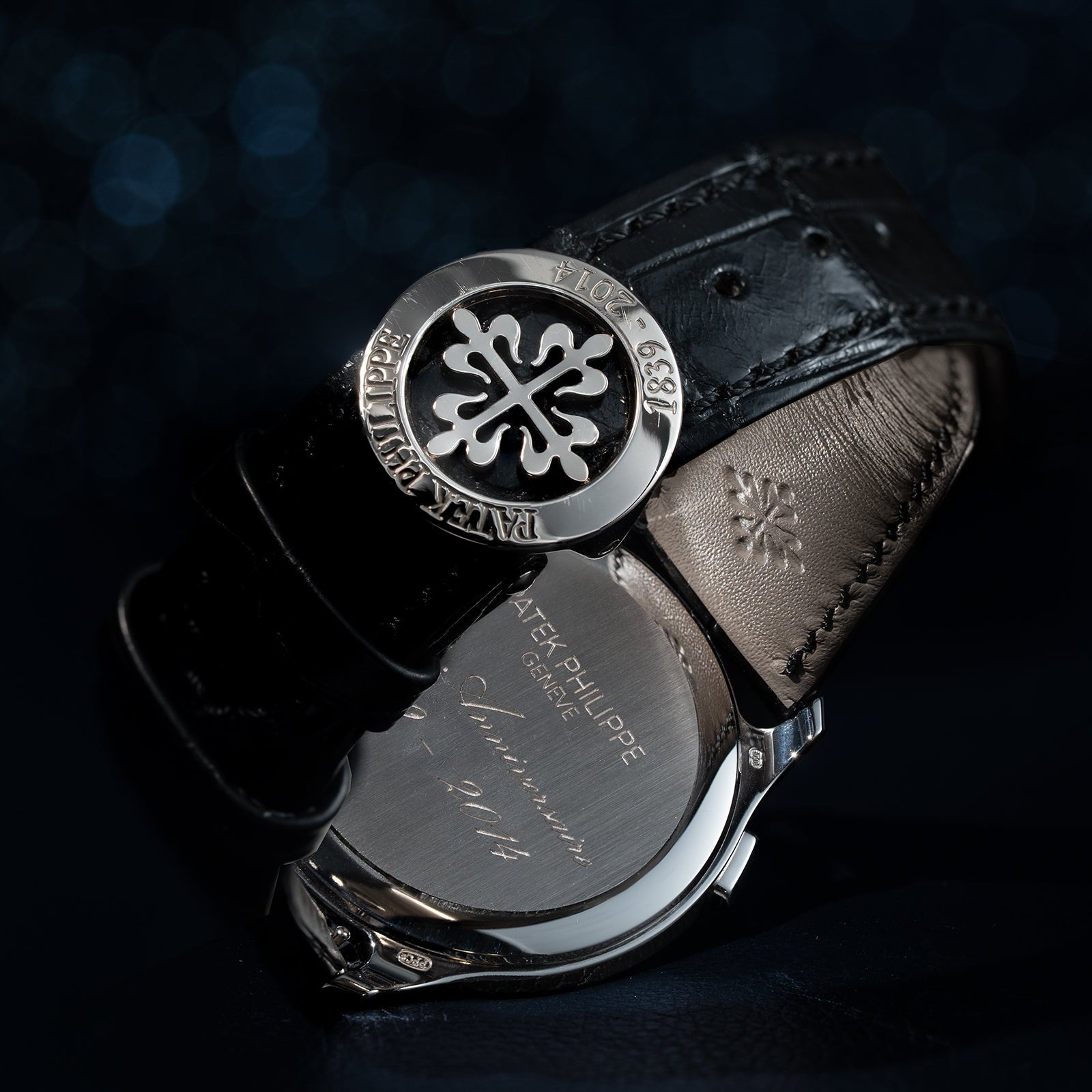 Patek Philippe World Time Ref. 5575G-001 white gold black dial 175th anniversary