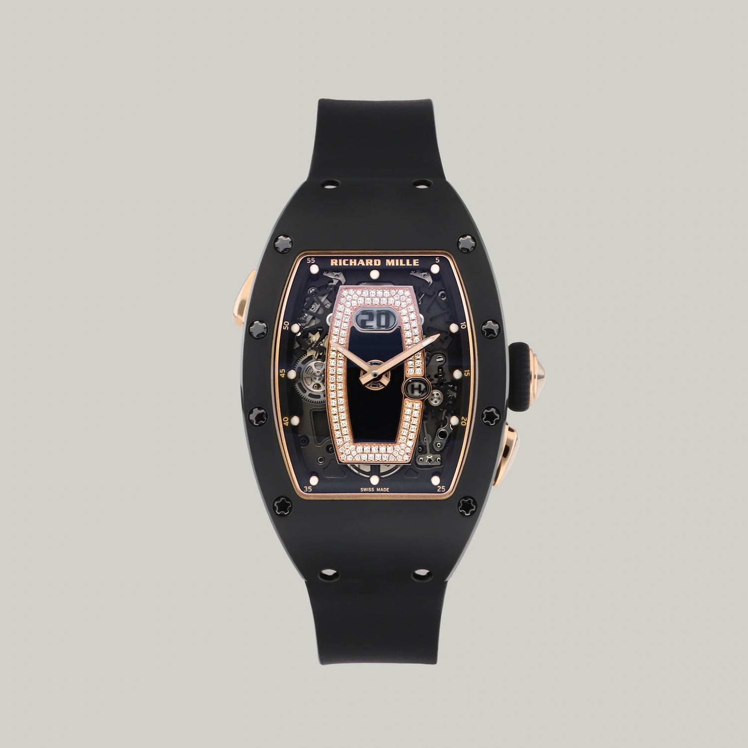 Richard Mille RM037 Ref. MON-00050 black rose gold and diamonds