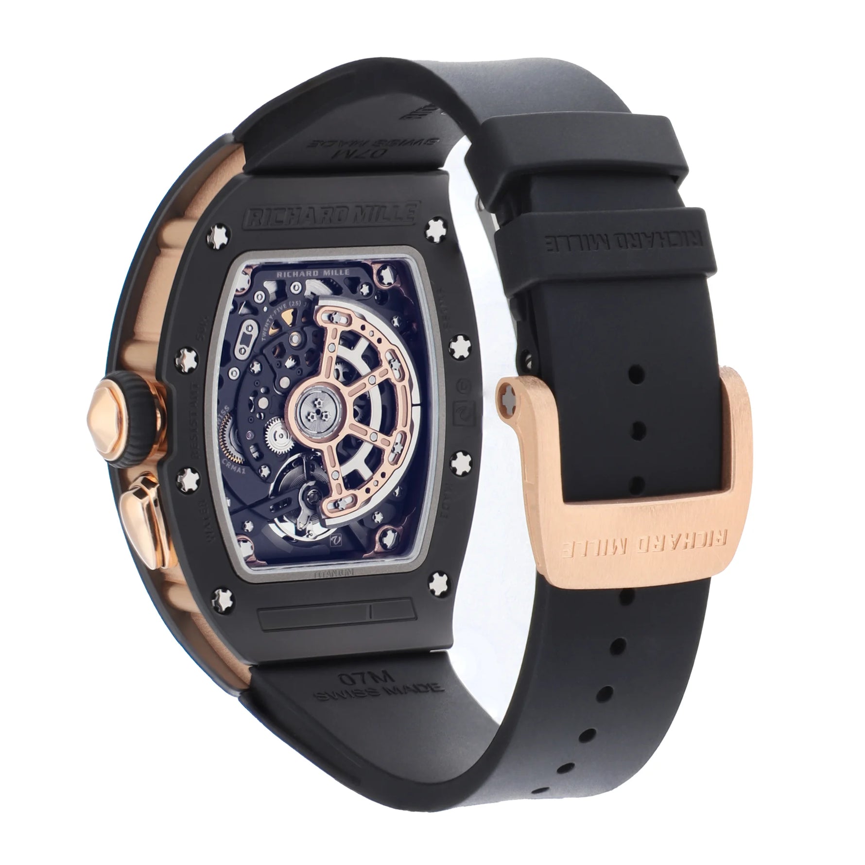 Richard Mille RM037 Ref. MON-00050 black rose gold and diamonds