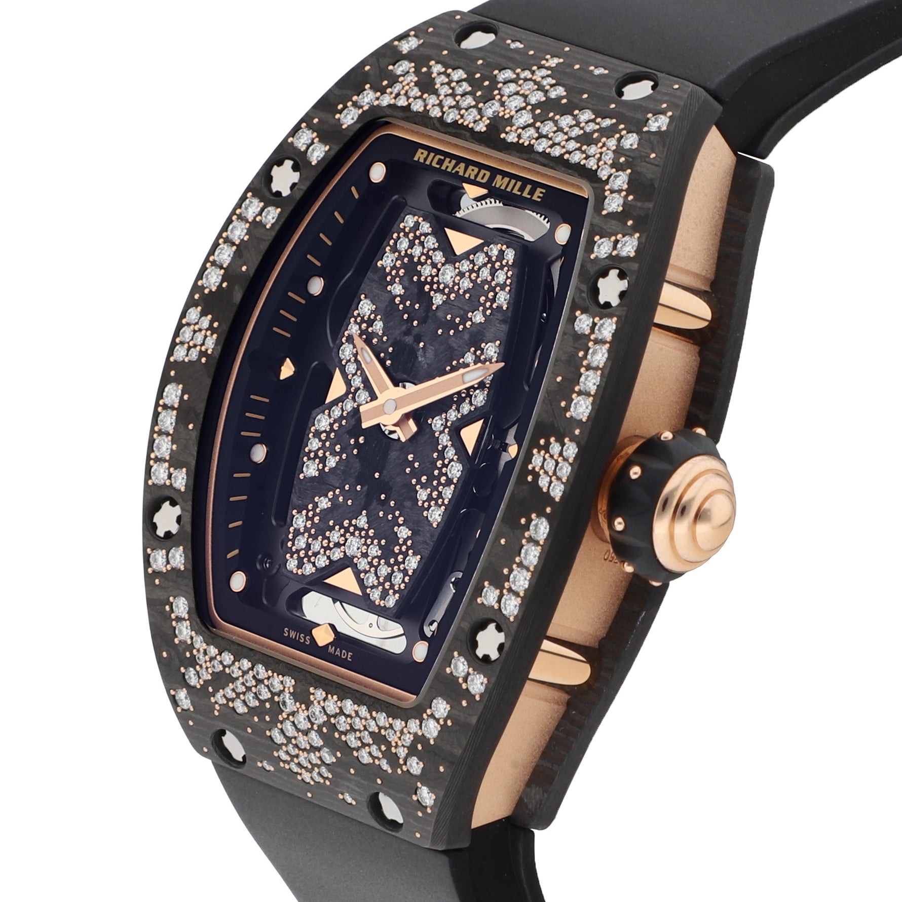 Richard Mille RM 07-01 Bright Night Carbon TPT, Pink Gold and Diamonds, Intergalactic collection