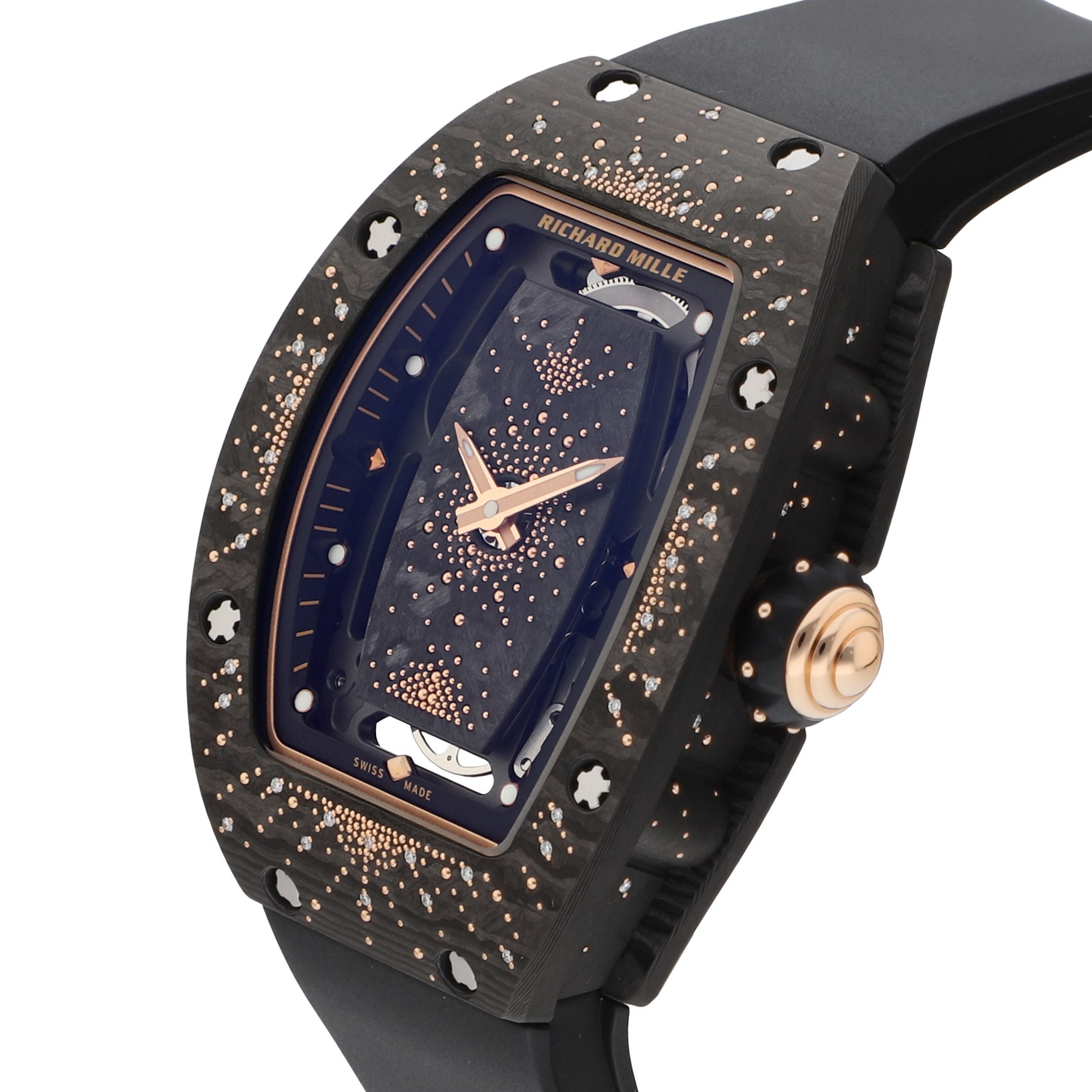 Richard Mille RM 07-01 Dark Night Carbon TPT, Pink Gold and Diamonds, Intergalactic collection