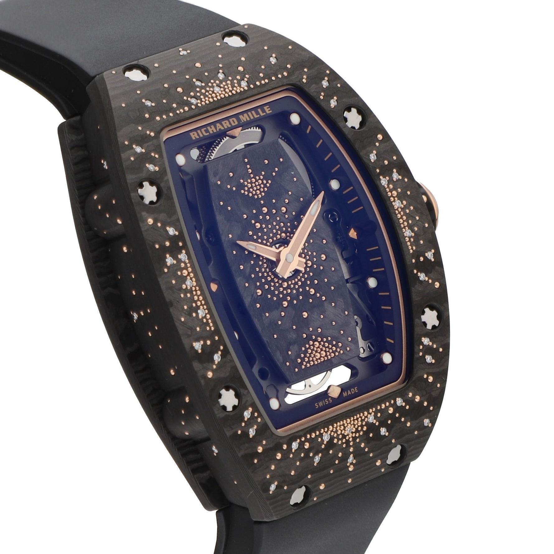 Richard Mille RM 07-01 Dark Night Carbon TPT, Pink Gold and Diamonds, Intergalactic collection