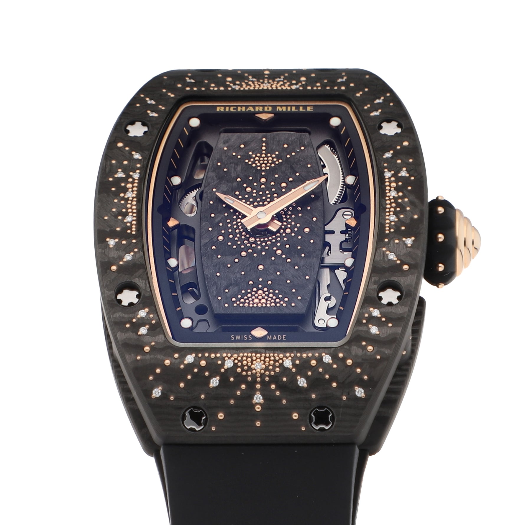 Richard Mille RM 07-01 Dark Night Carbon TPT, Pink Gold and Diamonds, Intergalactic collection