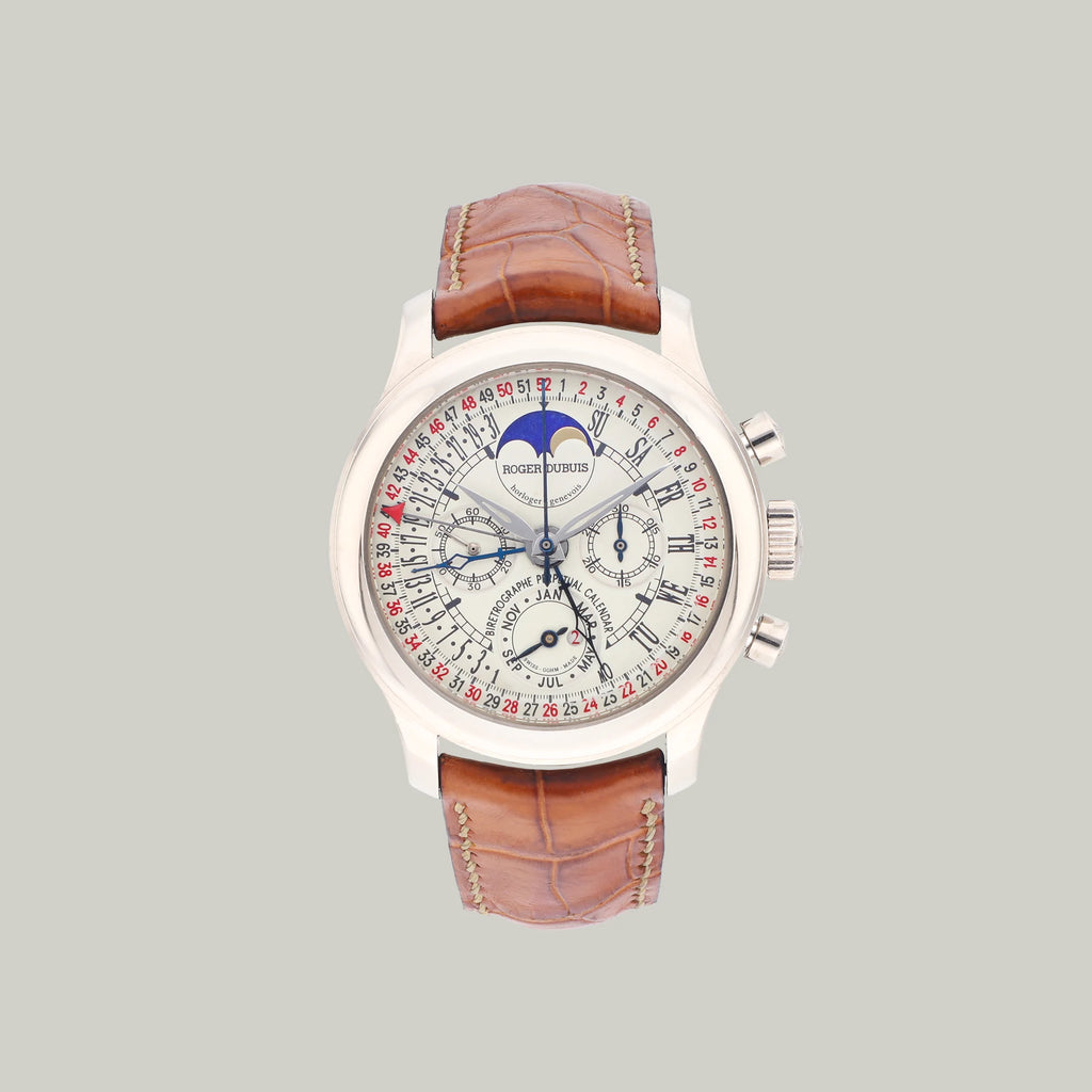 Roger Dubuis Hommage Bi-Retrograde Perpetual Calendar Chronograph Ref. H40.5610.0 18k white gold limted edition of 28 pieces