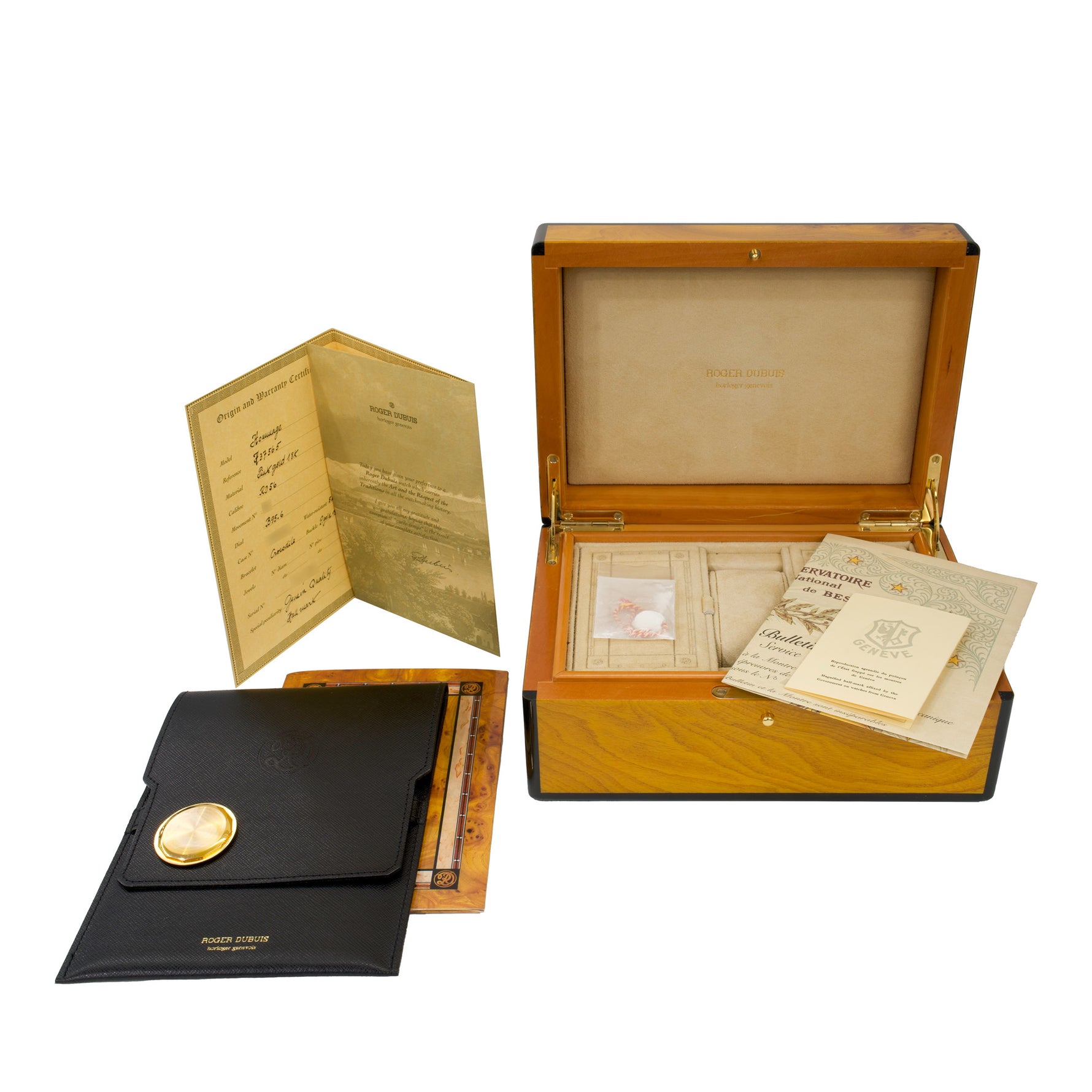 Roger Dubuis Hommage Ref. H37 565 rose gold black dial Limited Edition 28 Pieces set