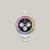 Rolex Cosmograph Daytona Ref. 116599RBOW 18k white gold black dial sapphires and diamonds