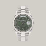 Rolex Day-Date Ref. 228236 Green Arabic dial platinum